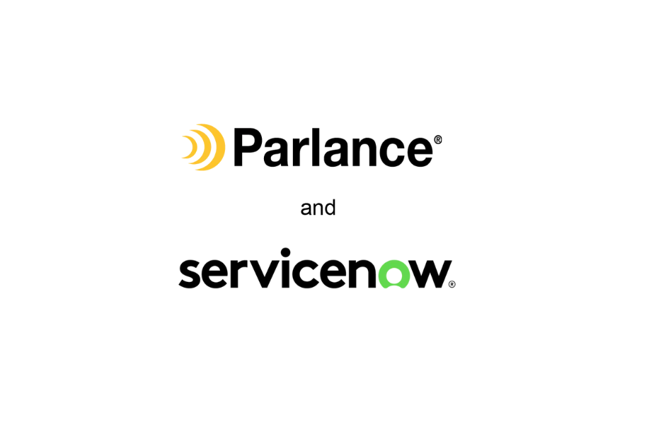 parlance and servicenow logos