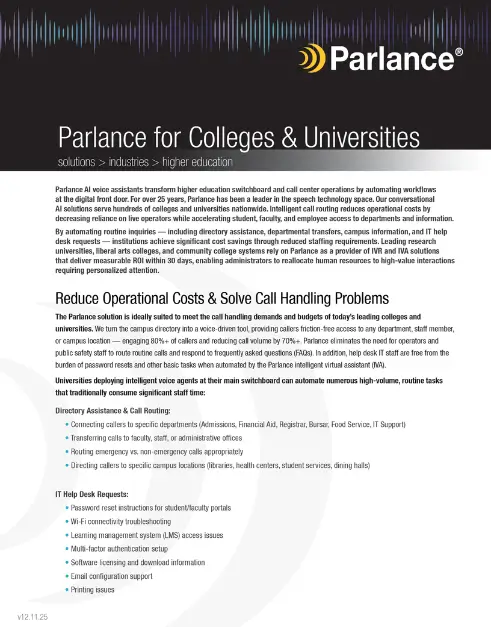 COLLATERAL_2026_Parlance-Service_College-and-University-Overview