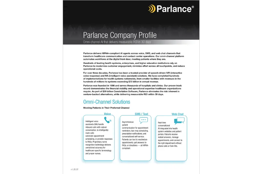 COLLATERAL_Parlance Company Profile - Omnichannel - 2026-1