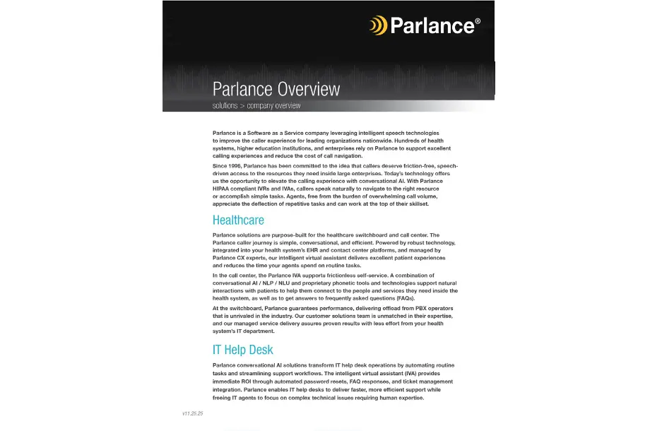COLLATERAL_Parlance Overview_2025