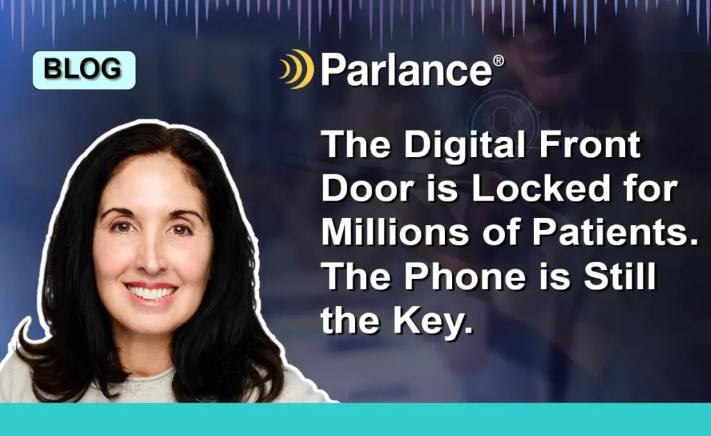 GRAPHIC_BLOG_Ali_digital front door is locked for millions of patients_PARLANCE