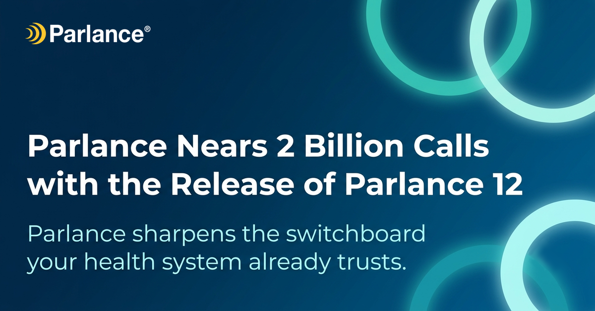 The Release of Parlance 12 Press Release Image V2